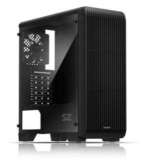 Корпус ZALMAN S2, ATX, BLACK, WINDOW, 2x3.5", 2x2.5", 2xUSB2.0, 1xUSB3.0, REAR 1x120mm