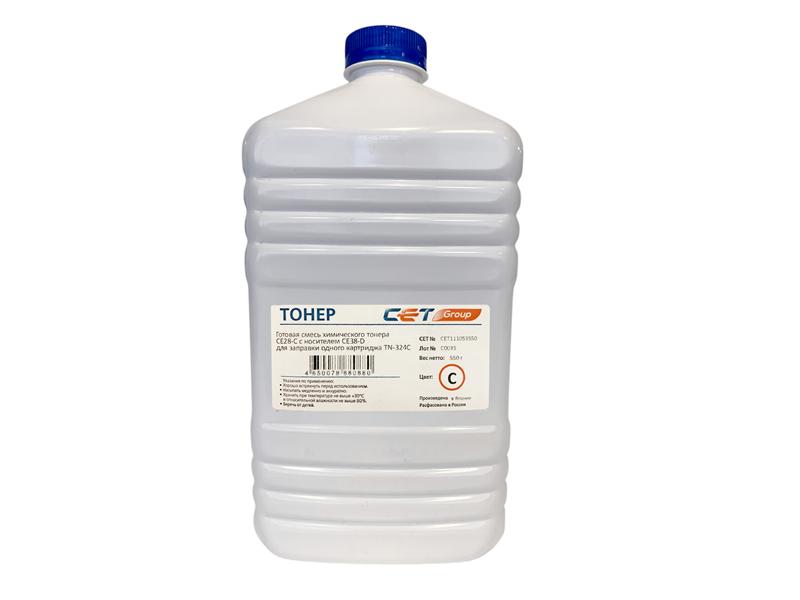 Тонеры и девелоперы Тонер (CPT) + носитель CE28 для KONICA MINOLTA Bizhub C258/308/368 (Japan) Cyan, 550г/бут, CET111053550