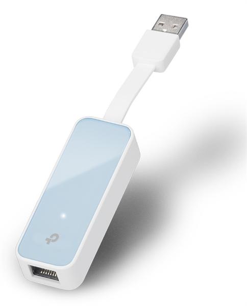  TP-Link UE200, Сетевой адаптер USB 2.0/Fast Ethernet, 1 коннектор USB 2.0, 1 порт Ethernet 100 Мбит/с, складной портативный форм-фактор