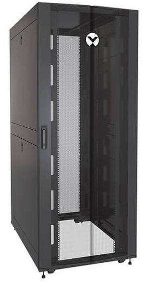 Коммуникационный шкаф Vertiv Rack 42U 1998mm H x 800mmW x 1215mm D with 77% Perforated Locking Front Door, 77% Perforated Split Locking Rear Doors, Color RAL 7021 Black gray