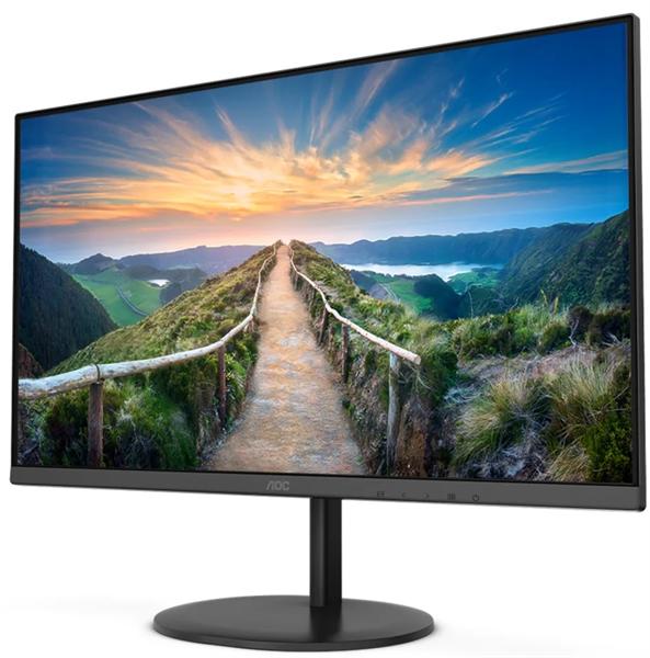 Монитор 27" AOC Q27V4EA 2560x1440@75Гц IPS LED 16:9 4ms HDMI DP 20M:1 1000:1 178/178 250cd Tilt Speakers Black