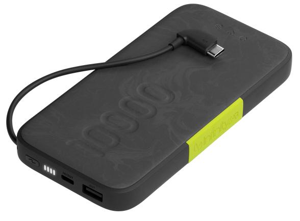  InfinityLab Power Bank InstantGo 10000 Built-in USB-C Cable, 30W, 1xUSB-C, 1xUSB-A, 0.230 кг, цвет черный