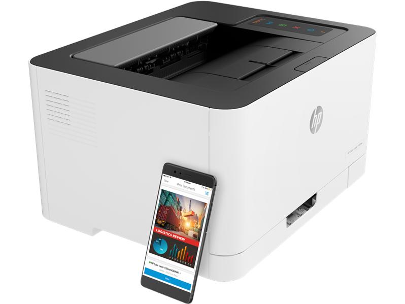 Принтер HP Color Laser 150nw Printer (A4,600x600dpi, (18(4)ppm, 64Mb, USB 2.0/Wi-Fi/Eth10/100,AirPrint, HP Smart,1tray 150, 1y warr, cartridges 700b &500cmy pages in box,repl.SL-C430W )